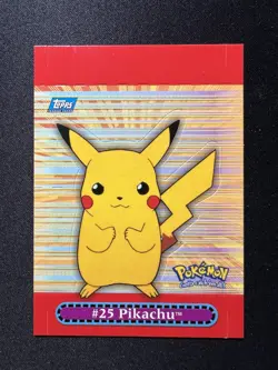 Pikachu 2 Of 10 Pop-Up Pokemon 2000 Topps TV Animation Series Vintage - Image 1