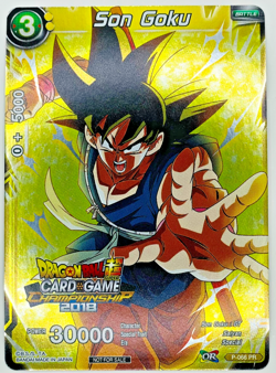 Son Goku P-066 Championship 2018 Stamp Foil Dragon Ball Super Card Game | LP - Image 1