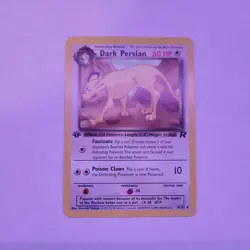 Dark Persian 42/82 1st Edition Team Rocket Non Holo Pokemon Card - Image 1
