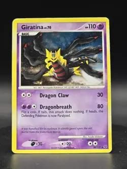Pokemon TCG Giratina LV.70 28/127 Platinum Holo Card 2009 - Image 1