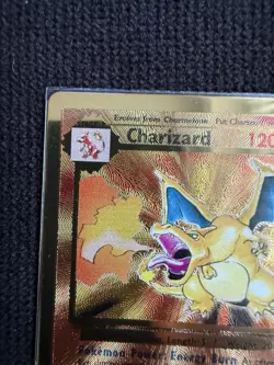 Pokemon TCG Charizard 4/102 Celebrations Gold Metal Card - Image 3