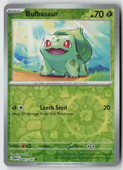 Bulbasaur - (Reverse Cosmos Holo) (Costco Exclusive) 001/165 - Misc Cards - PTCG - Image 1