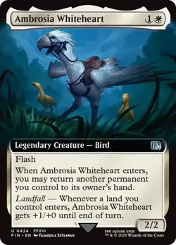 Ambrosia Whiteheart EXTENDED - 0424 - Uncommon - Final Fantasy FIN MTG - Image 1