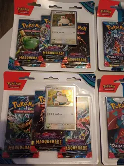Pokemon TCG 3 Pack Blisters - 3 Twilight Masquerade & 3 Paradox Rift - 6 Total - Image 2