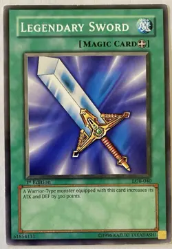 Yu-Gi-Oh! Legendary Sword 1st Edition LOB-040 Common Asian English Vintage LP - Image 1