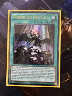 Yugioh! Forbidden Droplet (UR) RA01-EN064 Ultra Rare 1st Edition NM - Image 1