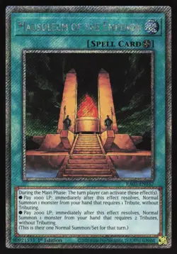 Mausoleum of the Emperor - RA03-EN167 - Platinum Secret Rare - Yugioh - Image 1