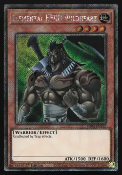 Elemental HERO Wildheart - RA03-EN157 - Platinum Secret Rare - Yugioh - Image 1