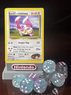 Pokemon TCG Brock's Lickitung Gym Heroes 41/132 Unlimited Uncommon Card - Image 1