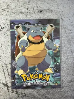 Pokemon Topps Card - #09 Blastoise (E9 of 12) - Image 1