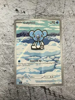 Pokemon TCG Cubchoo Illustration Rare Card 109/086 English Black Bolt - Image 1