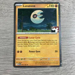 Lunatone 074/132 Holo Pokemon Prize Pack Series 8 Promo Pokemon Card NM - Image 1