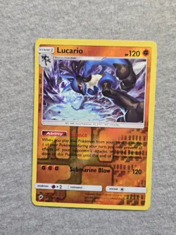 Lucario 71/147 - Burning Shadows - Reverse Holo Pokemon Card - Image 1
