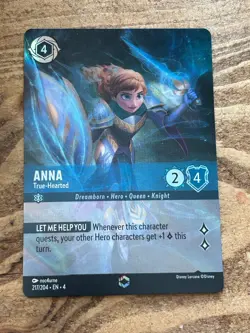 Lorcana Disney 217/204 Anna True Hearted Enchanted Card Ursula's Revenge Set - Image 1