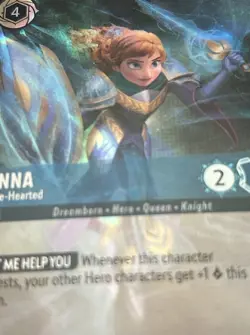 Lorcana Disney 217/204 Anna True Hearted Enchanted Card Ursula's Revenge Set - Image 3
