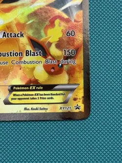 Charizard EX XY121 Black Star Promo Full Art Pokemon Card LP - Image 5