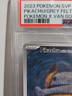 PSA 8 Pikachu with Grey Felt Hat SVP EN 085 Pokemon X Van Gogh Graded Card NM-MT - Image 4