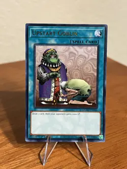 Yu-Gi-Oh Upstart Goblin 1st Edition Rare Card MGED-EN146 NM - Image 1
