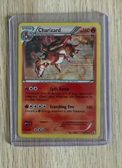 Pokemon TCG Charizard Holo Rare Legendary Treasures 19/113 - Image 1