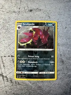 Pokemon SCOLIPEDE 107/198 Chilling Reign - RARE - Rev Holo - MINT - Image 1