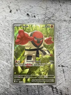 Throh 128/086 Illustration Rare Holo Pokemon TCG Black Bolt NM - Image 1