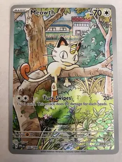 Meowth 106/094 Me02: Phantasmal Flames Holo Near Mint English Pokemon TCG - Image 1