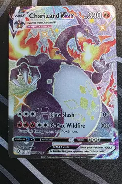 Pokemon Charizard VMAX Shiny Holo Rare Full Art Shining Fates SV107/SV122 330 HP - Image 1