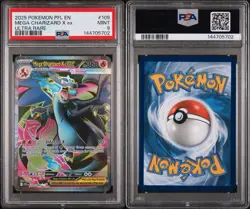 Mega Charizard EX 109 Full Art Ultra Rare Pokemon Phantasmal Flames PSA 9 - Image 3