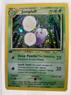 2000 POKEMON GAME NEO GENESIS #7 JUMPLUFF HOLO 1ST EDITION PSA 5 NINTENDO RARE - Image 2