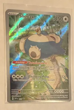 Snorlax - SVP051 151 ETB Promo Illustration Pokemon - NM/MINT - Image 1