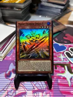 Yugioh Magnet Warrior Omega Plus MZMU-EN054 Miscut Error Misprint Copy B - Image 1