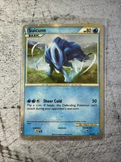Suicune HGSS21 Holo Black Star Promo Pokemon Card LP/NM Condition - Image 1