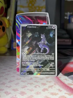 Pokemon Mewtwo 052 Scarlet & Violet Promo Holo Card English NM- LP+ PROMO - Image 1