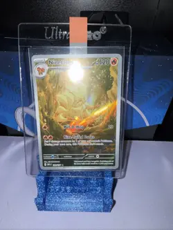 Pokemon TCG Obsidian Flames Ninetails Illustration Rare Holo Card 199/197 NM - Image 1