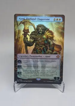 Ajani, Outland Chaperone (Borderless) Magic MTG Lorwyn Eclipsed Foil #284 - Image 1