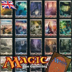 MTG Original Zendikar Full Art Plains Island Swamp Mountain Forest Lands NM/M - Image 1