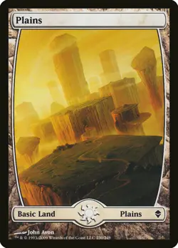 MTG Original Zendikar Full Art Plains Island Swamp Mountain Forest Lands NM/M - Image 2
