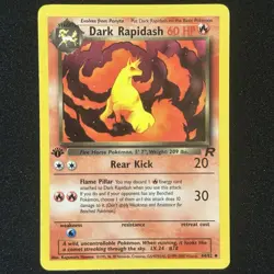 Dark Rapidash 44/82 1st Edition - Team Rocket 2000 - Pokemon TCG WOTC Near Mint - Image 1