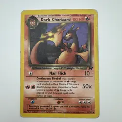 Dark Charizard 21/82 Non-Holo Team Rocket Vintage Pokemon TCG DMG - Image 1