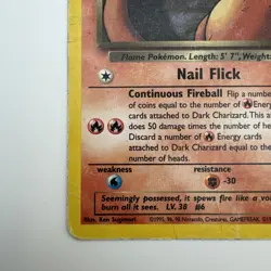 Dark Charizard 21/82 Non-Holo Team Rocket Vintage Pokemon TCG DMG - Image 5