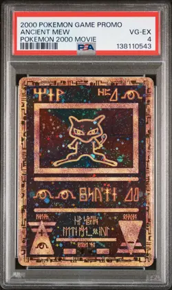 2000 Pokemon Game Promo Ancient MEW Pokemon 2000 Movie PSA 4 - Image 1