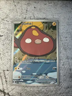 Pokemon TCG Stunfisk 118/086 Illustration Rare SV White Flare - Image 1