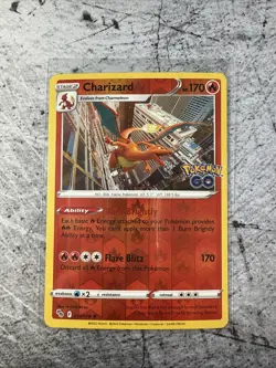 Charizard 010/078 Pokemon GO Reverse Holo - Image 1