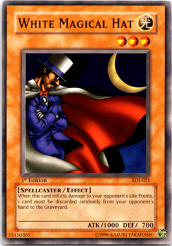 White Magical Hat - SDJ-021 - Common - 1st Edition Yugioh - Image 1