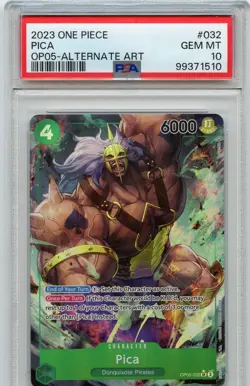 2023 One Piece Awakening Of The New Era Pica Op05-Alternate Art PSA 10 - Image 1