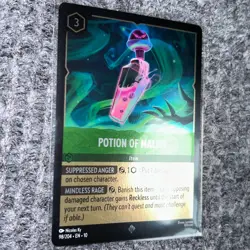 Disney Lorcana Whispers in the Well Potion of Malice 98/204 Super Rare Cold Foil - Image 3