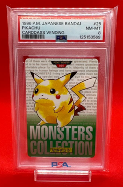 PSA8 Pokemon Card Pikachu Carddass Green Version No.25 Card Japanese F/s - Image 1