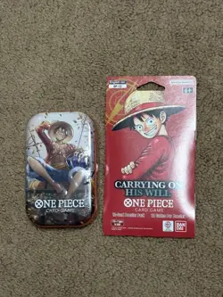One Piece Card Game Tin Pack Volume 2 Monkey D Luffy & OP13 Hanger Pack NEW - Image 1