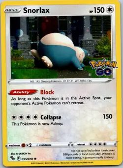 Pokemon Snorlax - (Cosmos Holo) Promo Miscellaneous Cards & Products 055/078 NM - Image 1