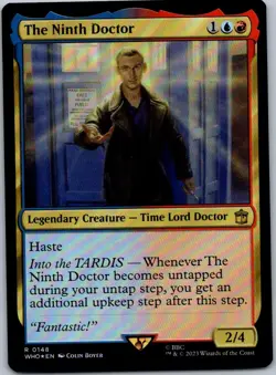MTG The Ninth Doctor R Universes Beyond: Doctor Who 148 NM Foil - Image 1